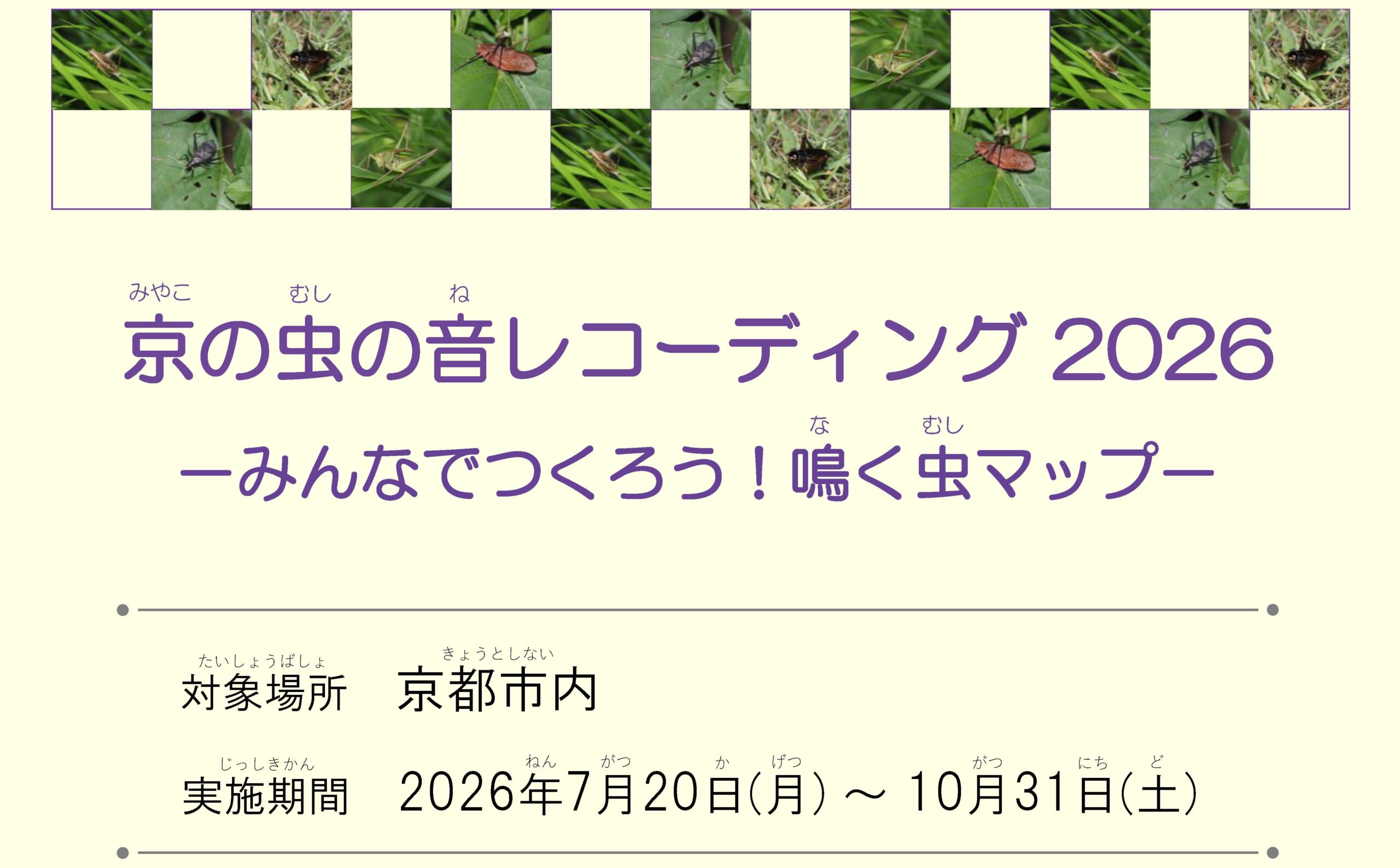 京の虫の音レコーディング 2026